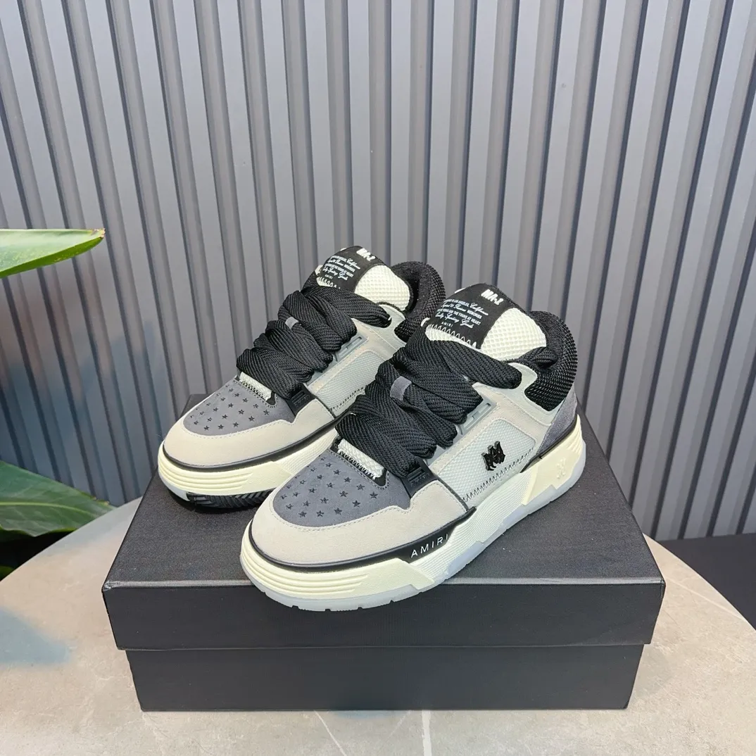 Men's shoes 💰660💰 AMIRI AMIRI trendy brand hot sale 🔥 Available all year round, couples 💑 Official website synchronization Imported fabrics 1⃣️ vs 1⃣️ replica, original factory special original sole, 35-45 (45. non-refundable)